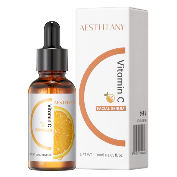 AESTHTANY Hydrating Hyaluronic Acid Serum for Face with Vitamin C,