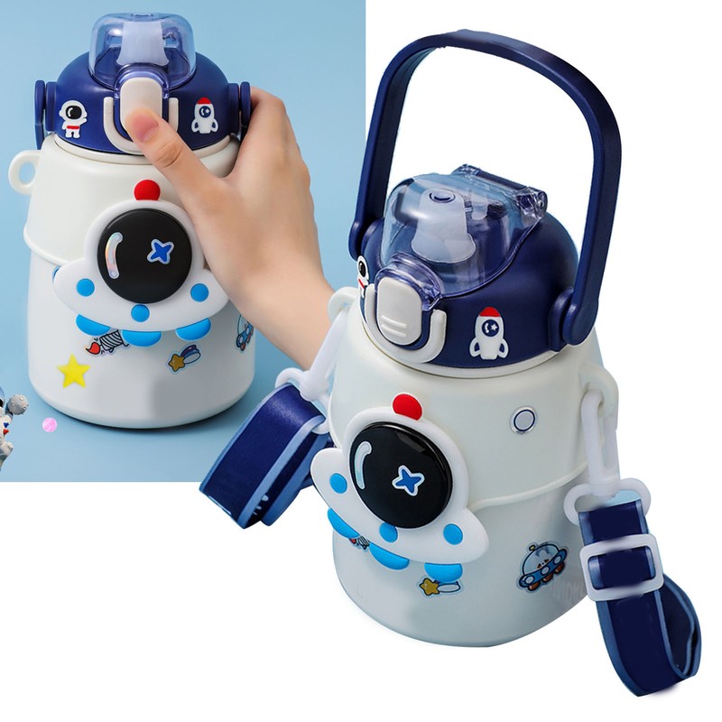 Insulated Big Belly Water Bottle 316 Stainless Steel Astronaut Patterned