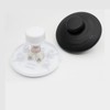 RecDec 2 Pack Floor Lamp Foot Switch Replacement Black and