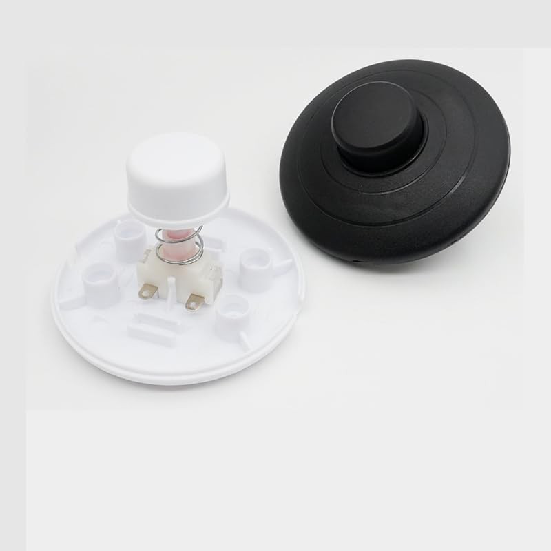 RecDec 2 Pack Floor Lamp Foot Switch Replacement Black and
