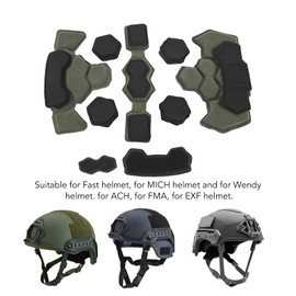 Helmet Padding Kit, Helmet Pad, Helmet Inner Padding Net Foam Pads Kit, Universal Motorcycle Tactical Cushions, Icycle Replacement Universal Foam Pads Set Cushions (Army