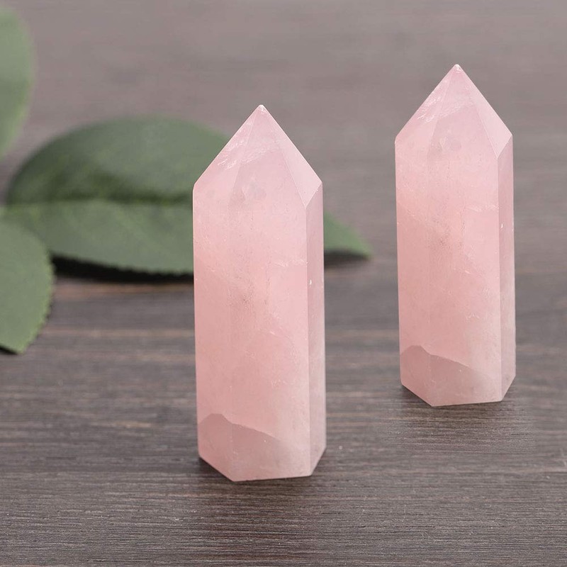 Fluorita Hexagonal Varita Hexagonal Fluorita Piedra de Fluorita Hexagonal Rosa
