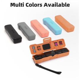 YUULNMOP Flip Open Case for DJI OSMO Pocket 3, Magnetic Lens Filter Storage Compartments, Gimbal Cover, Camera Lens, Screen Protector Cap for Pocket 3 Accessories, Black, Protective Case for DJI OSMO