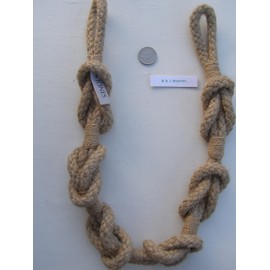 Shanklin Natural Jute Knotted Rope tiebacks