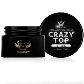 Gracia 그라시아 진비 크레이지 탑 띠크 25g 통 오버레이 탑젤 논와이프 [02.크레이지탑 통젤 25g(스탠다드)] Gracia Jinbi Crazy Top Thick 25g Container Overlay Top Gel No Wipe [02. Crazy Top Container Gel 25g (Standard)]