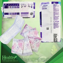 Always Discreet Light 30 Pads 3 Drop Liners for Bladder Leaks Incontinence - 2 Pack (60 Pads Total) - Vital Volumes Tips Card