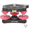 ARTCISE Tripod Levelling Base, 3-Axis Tri Wheel Head Made of