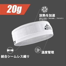 SunGoddy Headband, Headband, Set of 2, Sports, Men's, Women's, Sweat Absorbent, Quick Drying, High Elasticity, Anti-Bacterial, Odor Resistant, Stretchable, Breathable, Running, Yoga, Gym, Muscle