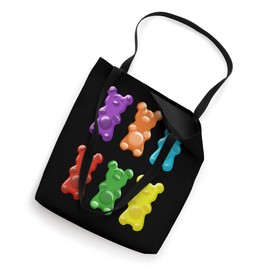 Cute Colorful Gummy Bear Candy Eater Six Bright Bear Tote Bag