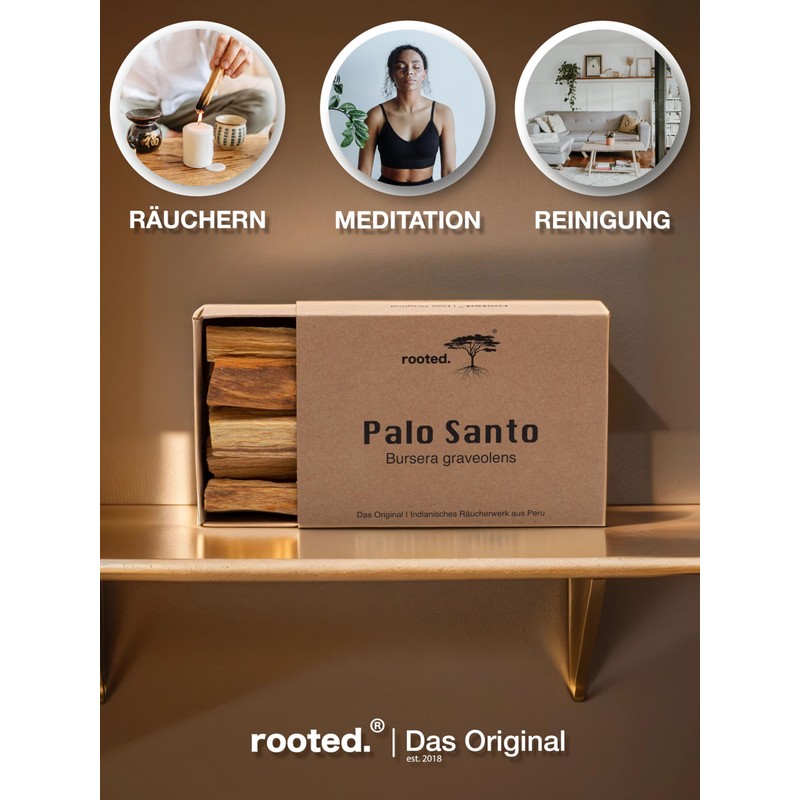 rooted.® The Original Palo Santo - Indian [Smoking Wood] from