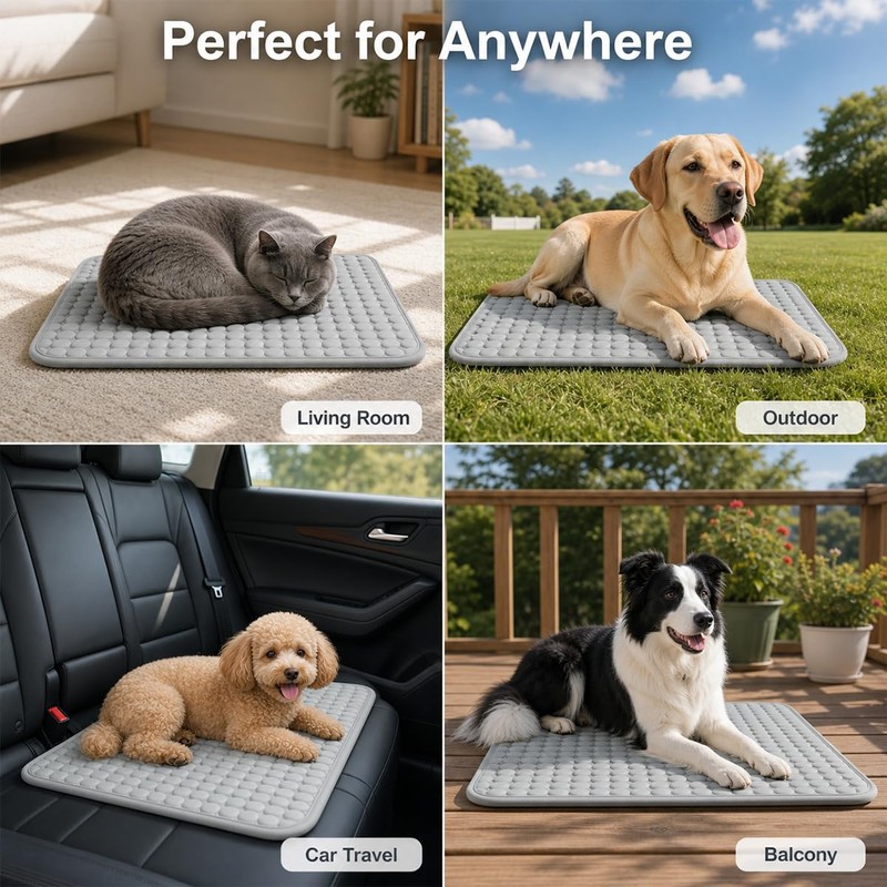QUIXETH Pawlab Cooling Mat for Dogs, Reusable Pet Cooling Pad,