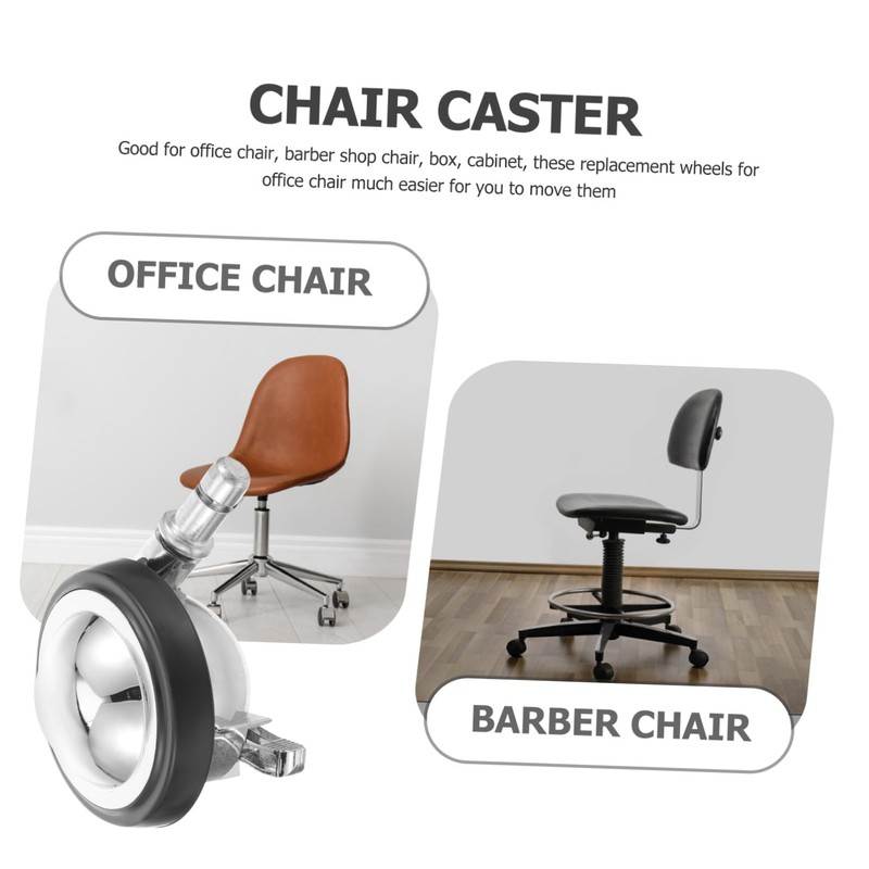 Healvian Office Chair Wheel Replacement Office Caster Alloy Steering Wheel