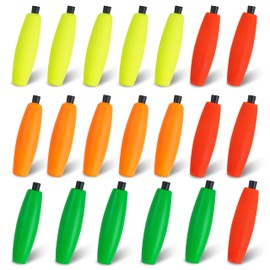 Fishing Float Bobber Peg Floats for Catfish Crappie, Fishing Foam Cigar Floats Corks Slip Bobbers with Pipe Plug for Santee Rig Catfish Rig 2inch, 2.5inch, 3inch, 7 Colors
