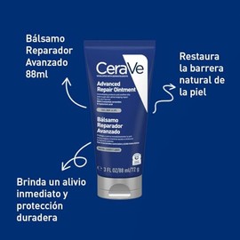 CeraVe Blsamo Reparador Avanzado para Piel Seca a Muy Seca, con 3 Ceramidas Esenciales y Pantenol, Restaura la Barrera Cutnea y Protege contra la...  