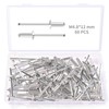 YIXISI 60 PCS M4.8x12 mm Dome Blind Rivet, Metal Rivets