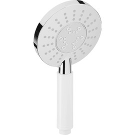 Cornat Vanezza New TECB3476 Hand Shower Head Diameter 120 mm Head Diameter Chrome-Plated 3 Jet Types: Normal and Soft Jet Anti-limescale and Water-Saving Insert Eco Shower Head for Shower and Bath