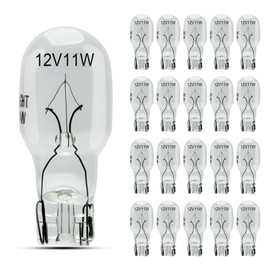 PWEOW T5 Landscape Light Bulbs 12 Volt 11 Watt Wedge Bulb for Malibu Outdoor Light Bulbs, Garden, Deck and Yard Low Voltage Landscape Lights Bulb -20 Pack