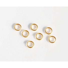 Set 50 Stainless Steel Gold Plated 5mm Split Jump Rings Jewelry Making Supply Pendant Keychains Bracelet DIY Crafting by Wholesale Charms