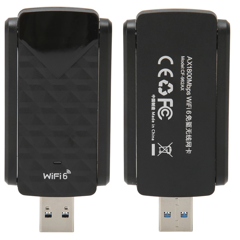 WiFi 6 Adapter AX1800M 5Ghz/2.4Ghz USB3.0 High Gain Antenna Plug