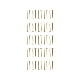 Melody Jane Dollhouse 9mm Brass Pins Nails 50pcs Miniature 1:12 Scale DIY Hardware