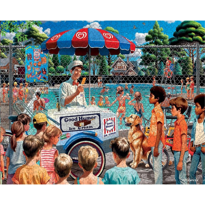 White Mountain Puzzles Good Humor Man 1000 Piece Jigsaw Fun