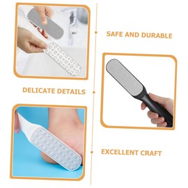 PACKOVE 4Pcs Stainless Steel Dual-Sided Foot File Heel Callus Remover and Exfoliator for Soft Healthy Feet Comfortable Grip Pedicure Tool for Elderly Athletes and High Heel Wearers