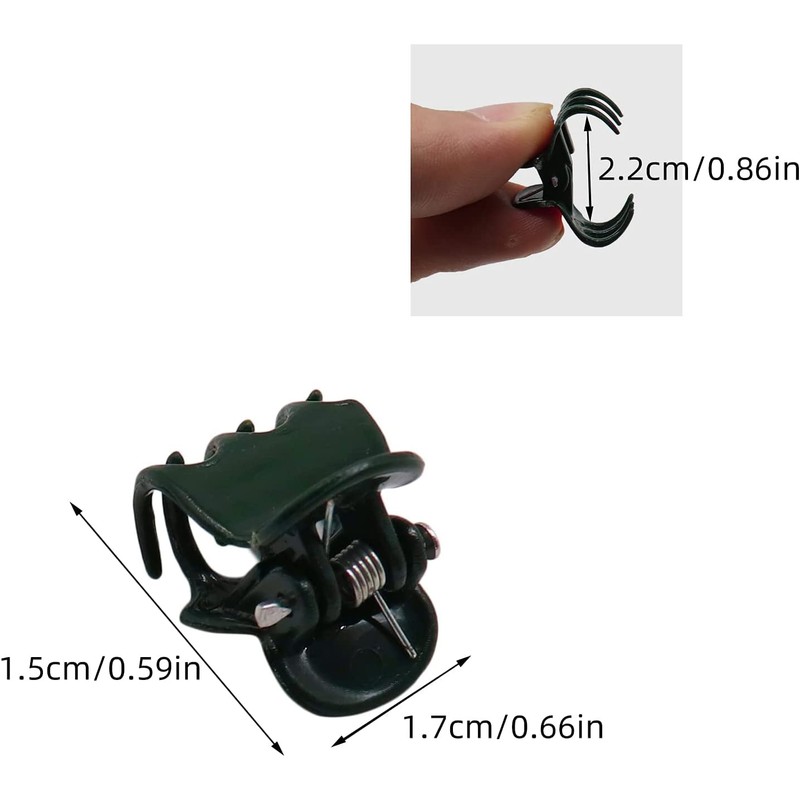 Plant Clips,100pcs Orchid Clips Plastic Plant Climbing Wall Fixture Clips,