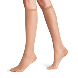 FALKE Women's Vitalize 20 DEN W KH Sheer With Compression 1 Pair Knee-High Socks, Skin colour (Powder 4069), 2.5-5