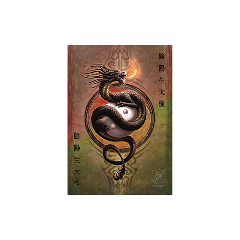 Anne Stokes Poster Flag Flag Yin Yang Protector