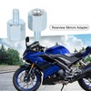 A ABSOPRO Motorcycle Adapter 8mm to 6mm RH Rearview Mirrors