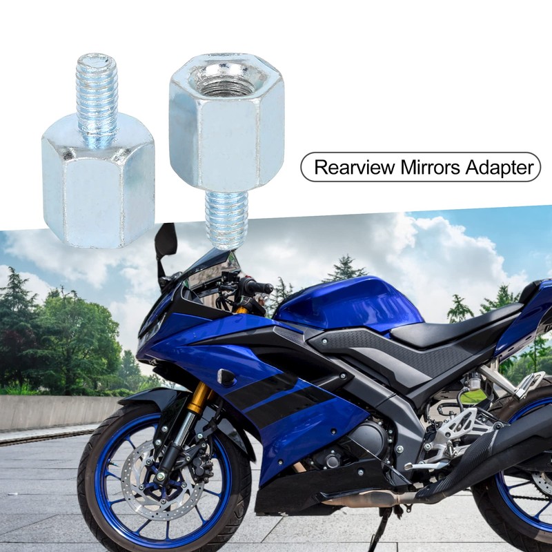 A ABSOPRO Motorcycle Adapter 8mm to 6mm RH Rearview Mirrors