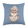 Egg-stra Adorable – Cute Baby Hamster Happy Easter Egg Throw