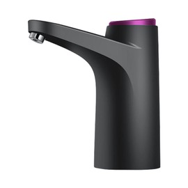 Water Bottle Dispenser BPA Free Quiet 4W 1200mAh Battery Portable Automatic Drinking Water Pump for Home Office Black