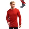 Merino.tech Merino Wool Base Layer - Mens 100% Merino Wool