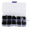 Vikye Tornillos multifunción Negro/Blanco Kit de Tornillo y Tuerca Industrial,