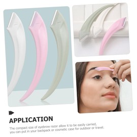 Ipetboom 4sets e Eyebrow Razor for Women Face Shaver Compact Stainless Steel Trimmer 6pcs*4