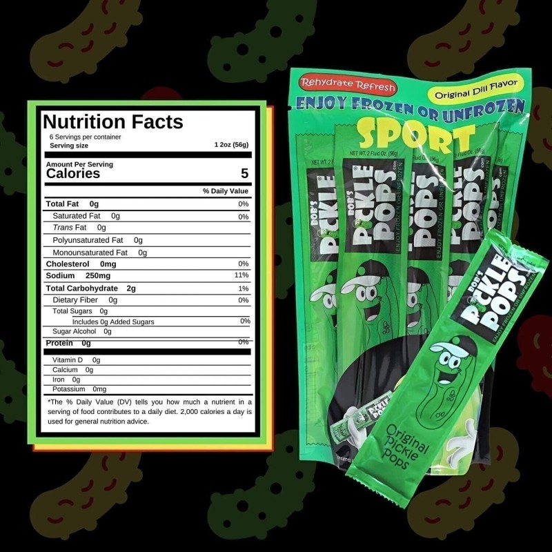 Bob's Pickle Pops Bobs Pickle Pops Sport Original Dill -