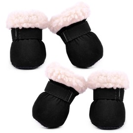 4 Dog Shoes, Warm Dog Shoes, Pet Supplies, Non-Slip Dog Shoes, Winter Outdoor Equipment For Pets