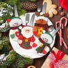HUHUDAY Christmas Cutlery Holder, Pack of 12 Santa Claus, Cutlery