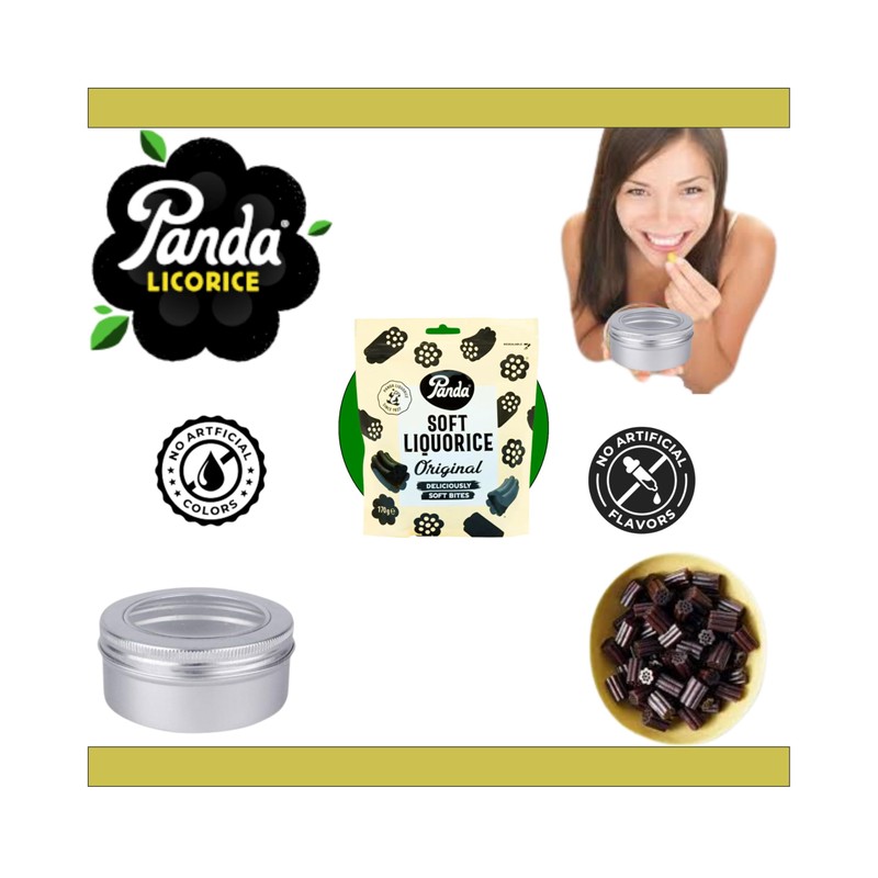 TinTastic Refillable Tin Bundle with Panda Soft Black Liquorice Vegan