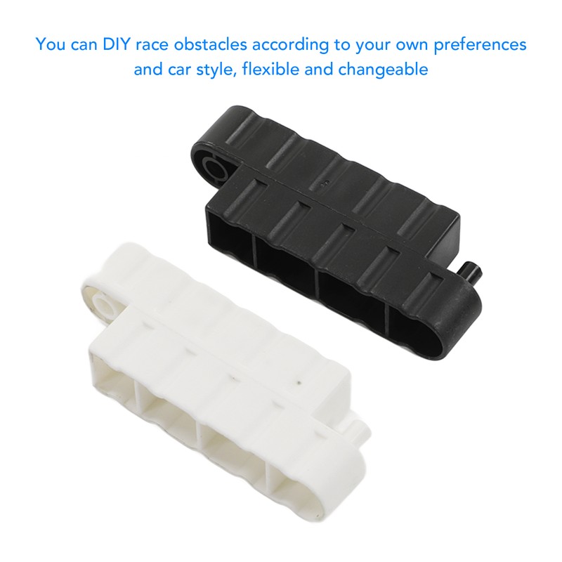 60pcs RC Car Barrier Black White RC Car Race Track
