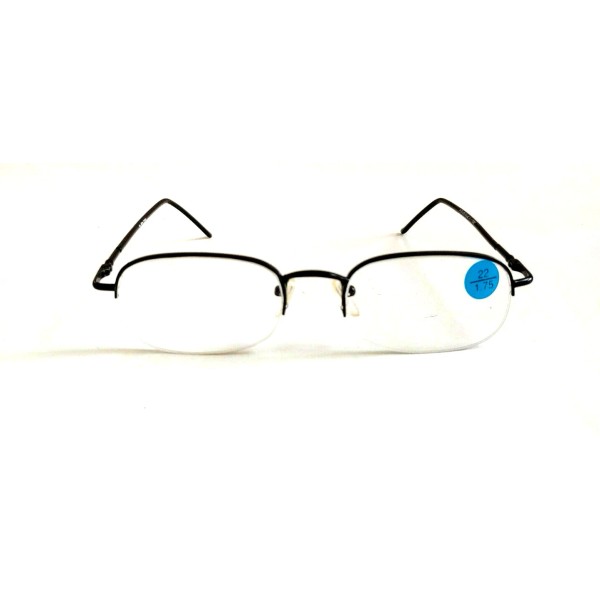 Vintage NWT Vintage 90&#039;s Rectangle Metal Semi-Rimless Reading Glasses +3.00