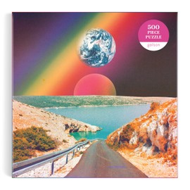 Galison Cosmic Rainbow – Nidera 500 Piece Puzzle Featuring Prisms Other Worldly Combinations of Earth Sea and Cosmos