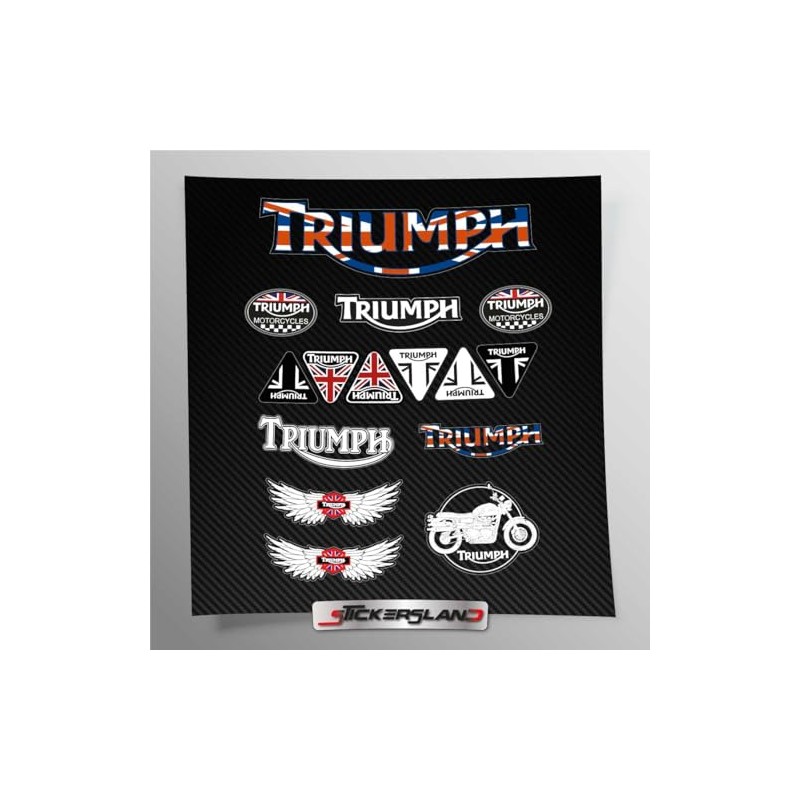 Stickersland | Sticker Set Compatible with Triumph Frame Cladding on