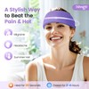 NEWGO Solid Gel Pack Head Brace Strap Grey Purple