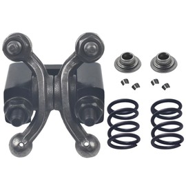 Racing Shaft Rocker Arm Set w Black For Predator 212cc Non Hemi,Race retainers & 26lb Race Springs