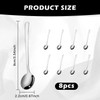 Leogony 8 PCS Small Spoons, Stainless Steel Mini Spoon for