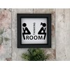 Novelty "Thinking Room" toilet door sticker