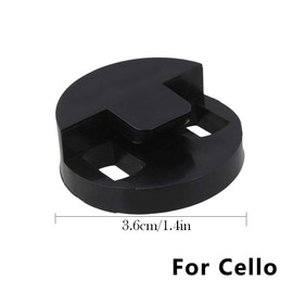 RuiJOTWAT Cello Mute Silencer Sound Damper Black