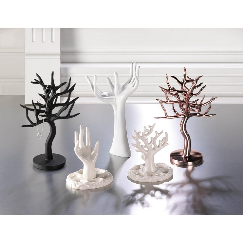 Zingz & Thingz Decorative Metal Jewelry Tray, Helping Hands, 7x3.75x12.375"